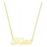 Colar De Nome Personalizado Folheado A Ouro 