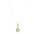 Colar De Ouro 18k Feminino Veneziana 45cm Estrela De Davi