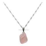 Colar De Quartzo Rosa