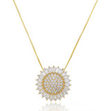 Colar Delicado Circulo Zirconia