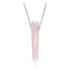 Colar Difusor Pessoal Quartzo Rosa Natural Aço Inox