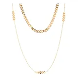 Colar Duplo Choker Escama