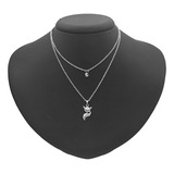 Colar Duplo Feminino Raposa
