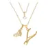 Colar Duplo Pedicure Manicure Pé Alicate Folheado A Ouro 18k