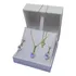 Colar E Brinco Cristal Swarovski Folheado A Ouro 18 K