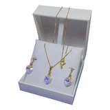 Colar E Brinco Cristal