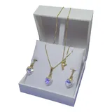 Colar E Brinco Cristal