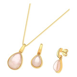 Colar E Brinco Gota