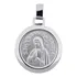 Colar E Medalha Redonda Diversos Santos Santas Anjo Aço Inox