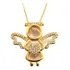 Colar E Pingente Anjo Da Guarda Proteção Banhado Ouro 18k