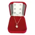 Colar E Trio Brincos Feminino Ponto Luz Redondo Prata Pura 