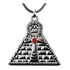 Colar Egito Pingente Pirâmide Ankh Amuleto Egipcio Cristal