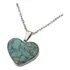 Colar Em Aço 316l My Heart Is Your - Pedra Turquesa