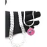 Colar Feminino 5 Fios + Liso + Pingente Barbie Banhado Prata