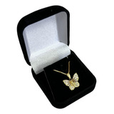 Colar Feminino Borboleta Cristal