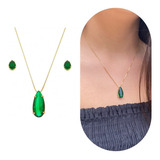Colar Feminino Com Brincos
