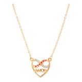 Colar Feminino Coracao Infinito