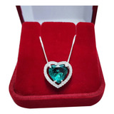Colar Feminino Coracao Zirconia