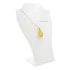 Colar Feminino De Citrino Pedra Cristal Folheado A Prata