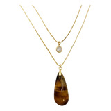 Colar Feminino Duplo Ponto