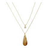 Colar Feminino Duplo Ponto