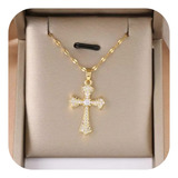 Colar Feminino Elegante Crucifixo