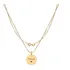 Colar Feminino Escrito Vovó Banhado Ouro 18k