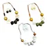 Colar Feminino Madeira 3 Cores Bijuteria Artesanal