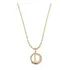 Colar Feminino Mandala Inicial D Semijoia Folheado Ouro 18k.