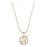 Colar Feminino Mandala Inicial N Semijoia Folheado Ouro 18k.
