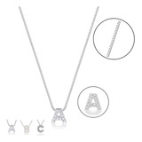 Colar Feminino Mini Letra