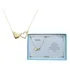 Colar Feminino Ouro 18k Folheado Irmã Presente Aniversário Cor Irmã 2 Corações
