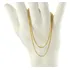 Colar Feminino Ouro 18k Veneziana 6 Diamantada 40 Cm Maciça
