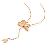 Colar Feminino Pingente Flor
