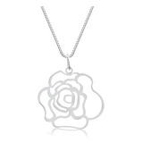 Colar Feminino Pingente Flor