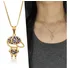 Colar Feminino Pingente Menino Cravejado Azul Delicado Lindo