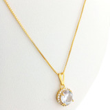 Colar Feminino Pingente Ponto