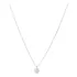 Colar Feminino Ponto De Luz Coração Brilhante Prata Pura 925