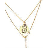 Colar Feminino Sofisticado Banhado