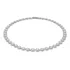 Colar Feminino Tennis Riviera Folheada Ouro Branco 18k