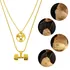 Colar Fit Halter E Anilha De Moeda Antiga Banhado A Ouro 18k