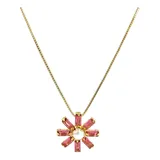 Colar Flor Perola Zirconias