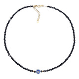 Colar Gargantilha Cristal Preto