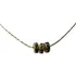 Colar Gargantilha Folheada A Ouro 3 Argolinhas Cristal 119fr