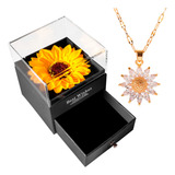 Colar Girassol Flor Eterna