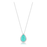 Colar Gota Fusion Esmeralda