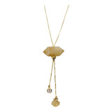 Colar Gravatinha Feminino Pedra