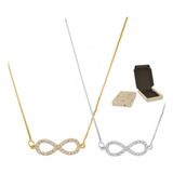 Colar Infinito Cravejado Zirconia
