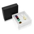 Colar Kit Troca 7 Pedras Natural Em Coração Folheado A Ouro 