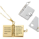 Colar Livro Personalizado Mensagens
